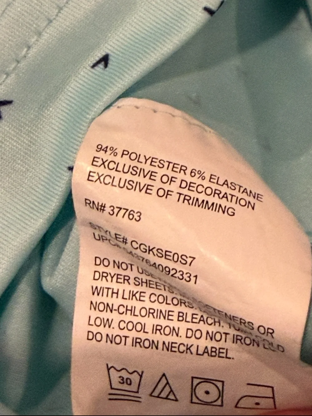 Callaway Men’s Light Blue/Teal Men’s Polo with Micro Dot Pattern Size XXL